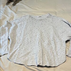 Vila Milano Light blue Studded Sweatshirt